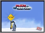 pingwin, Farce Of The Penguins, znak, drogowy